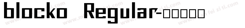 blocko  Regular字体转换